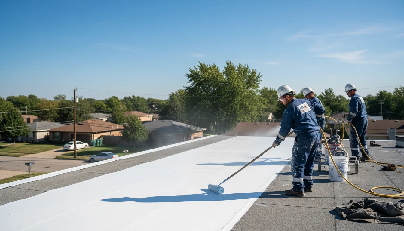Commercial roof coating in Manlius, IL near me